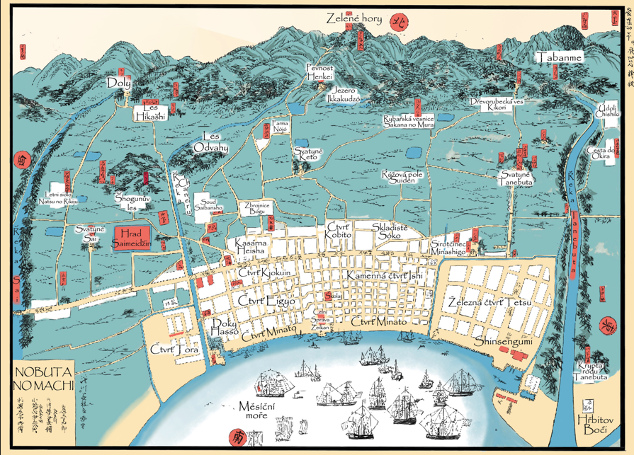 Mapa města Nobuta no Machi